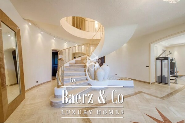 photo 10 In a closed and secured estate, properyt totally refurbished of about 600 sqm on an almost flat land of approximately 800 sqm decorated with a swimming pool and a tennis court.