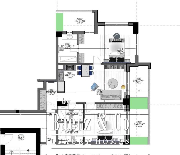 photo 10 Luxury Two Bedroom Apartment in Budva Center next to the Sea and Old Town