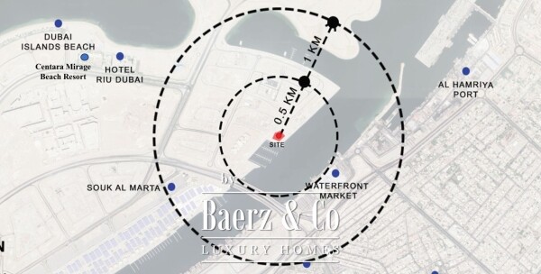 Floor Plan 1 - Azizi Wasel – Dubai Islands - 3-Bedroom Apartment