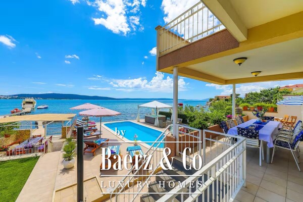 photo 1 Kaštel Sućurac, beautiful house with swimming pool in the first row to the sea