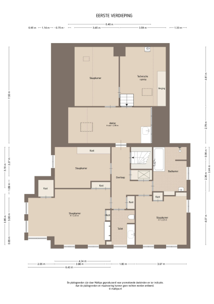 Floor Plan 2 - Kerkstraat 12