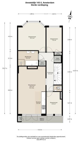 Floor Plan 1 - Amsteldijk 143 3
