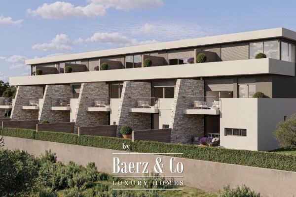 photo 1 Umag, Zambratija: Modern Terraced House with Open Sea View, 300m from the Coast