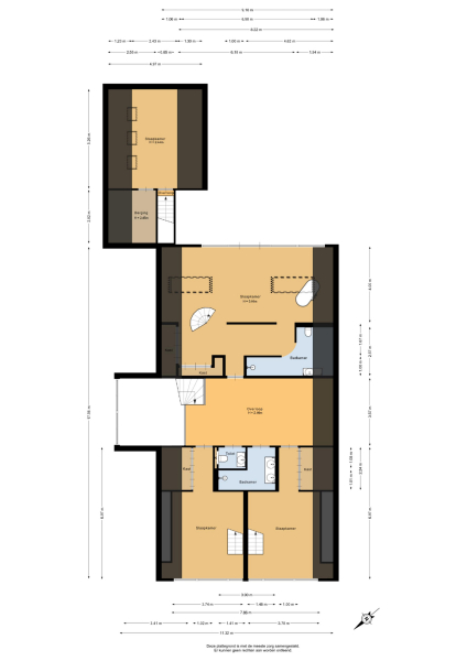 Floor Plan 5 - Middelblok 77 a