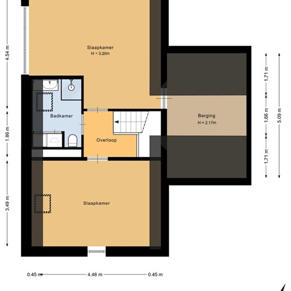 Floor Plan 3 - Binnengracht 8